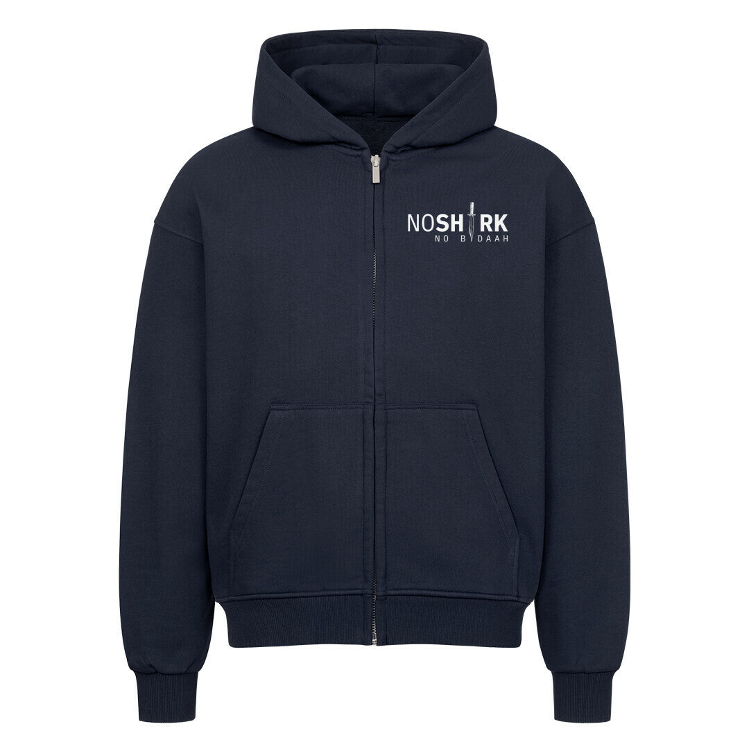 No Shirk - Oversized Zipper Hoodie French Navy