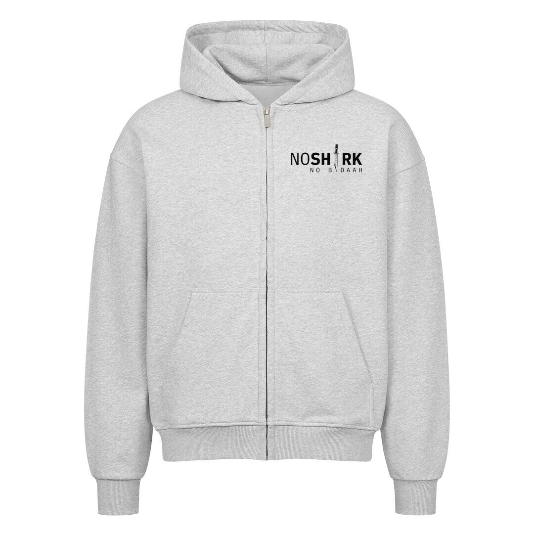 No Shirk - Oversized Zipper Hoodie Heather Grey