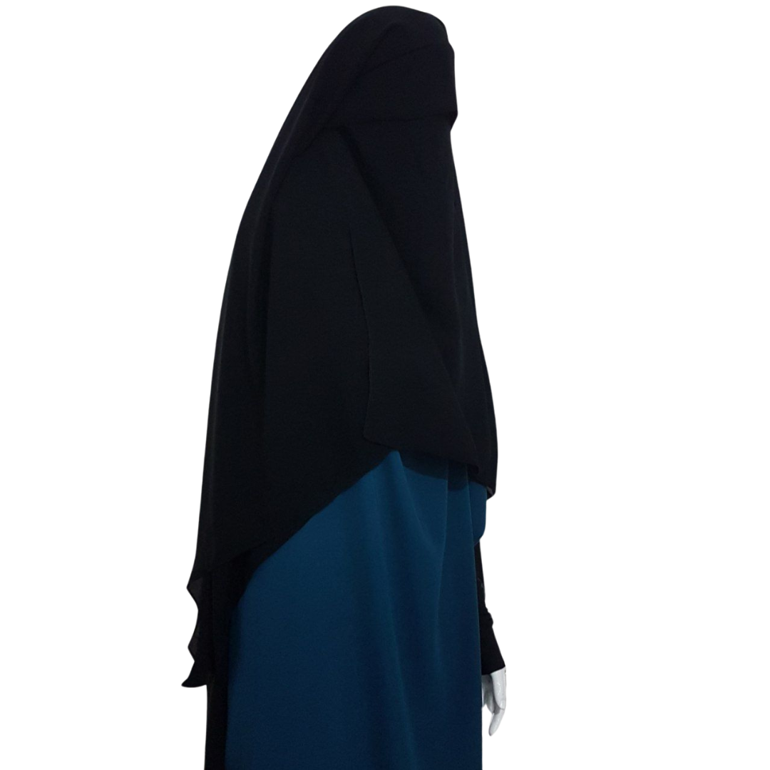 Niqab 3 Lagig mit Cape Funktion