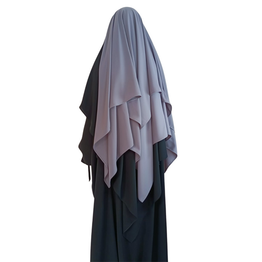 Khimar 1/3 Lagig (2 Farbig)