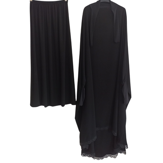 Khimar Set mit Spitze