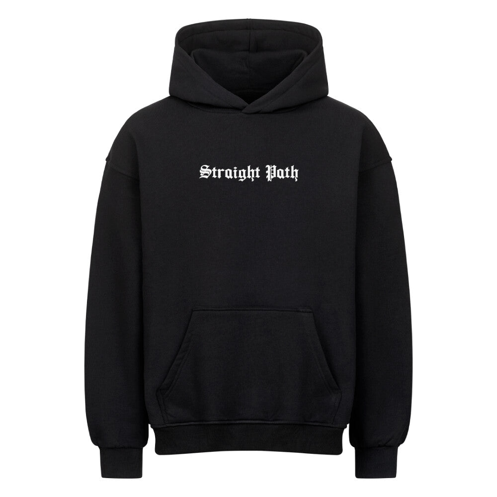 Straight Path - Oversized Hoodie Schwarz