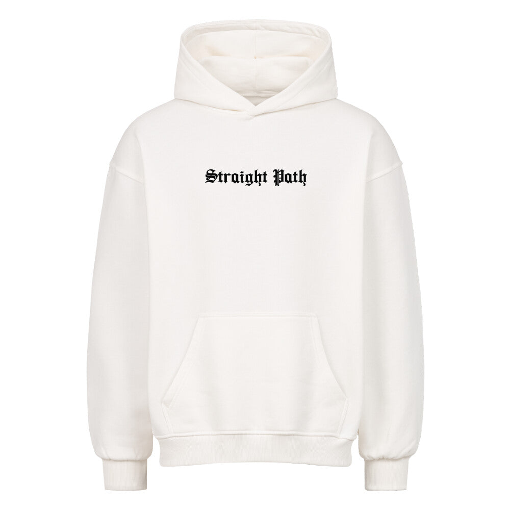 Straight Path - Oversized Hoodie Weiß