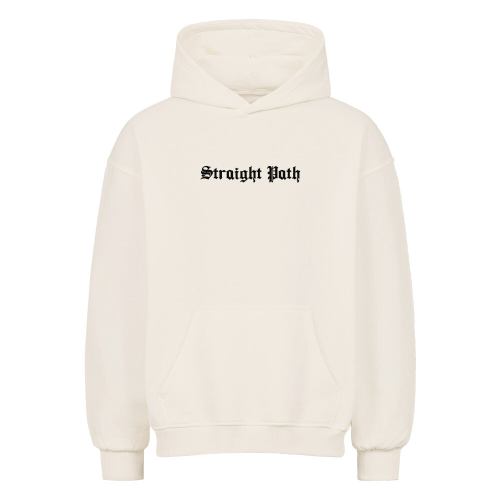 Straight Path - Oversized Hoodie Natural Raw