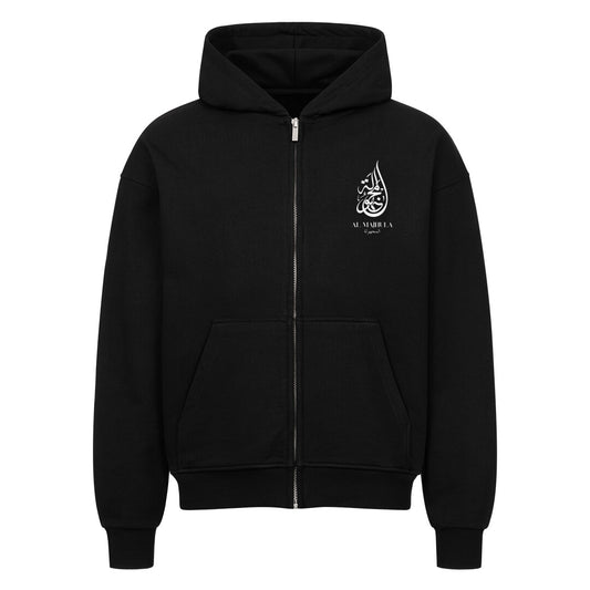 Al Majhula - Oversized Zipper Hoodie Schwarz