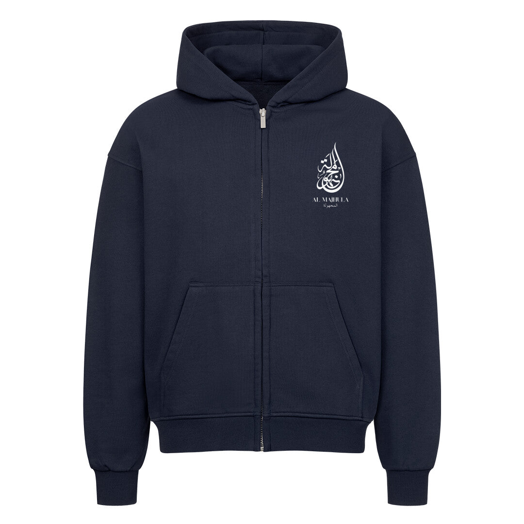 Al Majhula - Oversized Zipper Hoodie French Navy