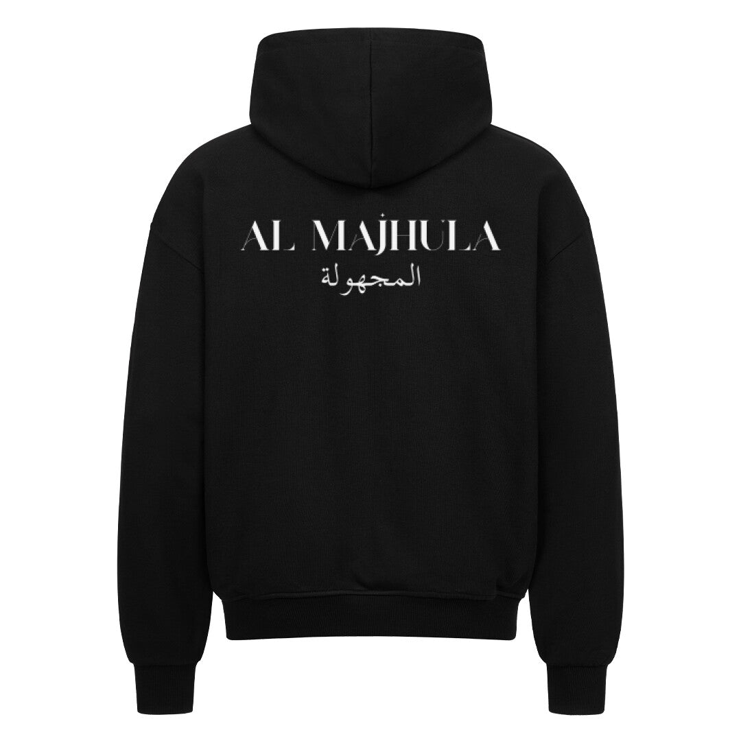 Al Majhula - Oversized Zipper Hoodie Schwarz