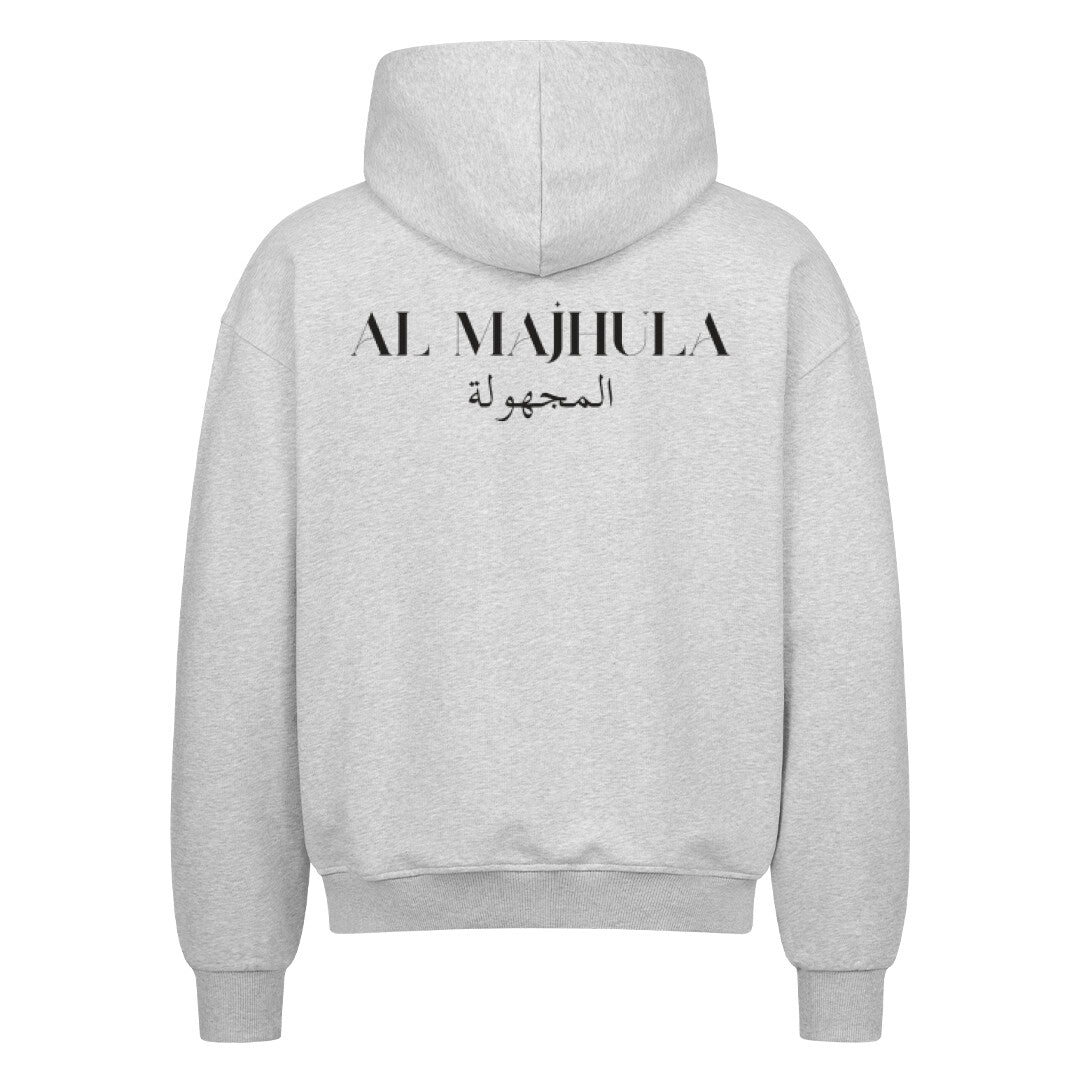 Al Majhula - Oversized Zipper Hoodie Heather Grey