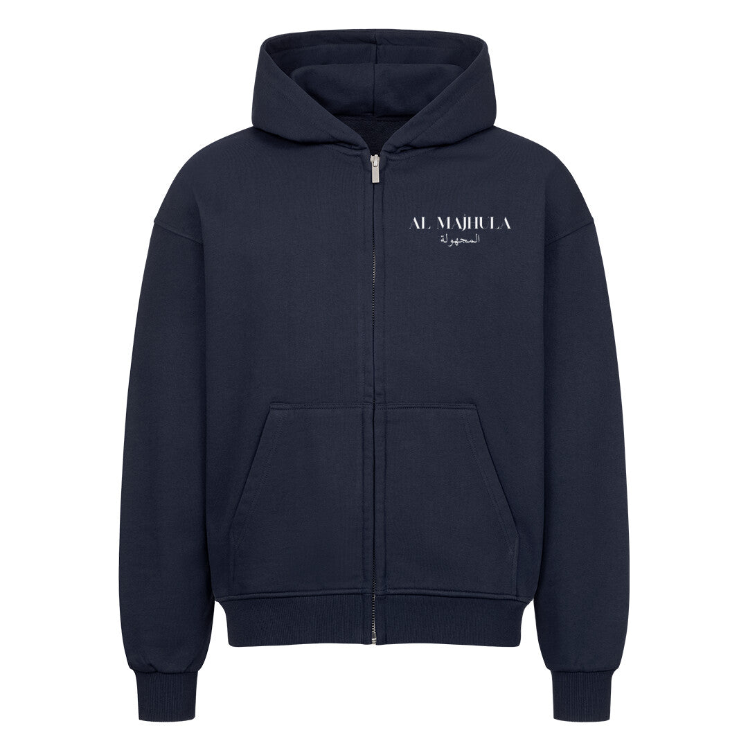 Al Majhula - Oversized Zipper Hoodie French Navy